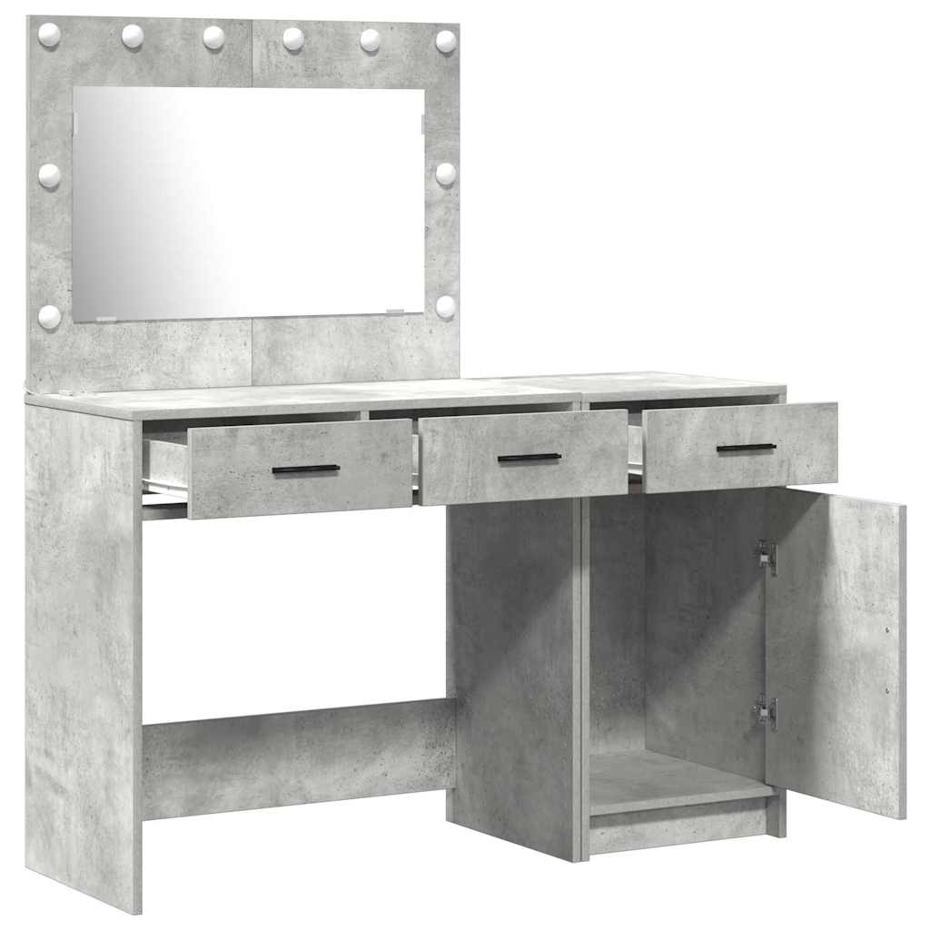 vidaXL Dressing Table 2 pcs Grey 40 x 41 x 75 cm Engineered Wood