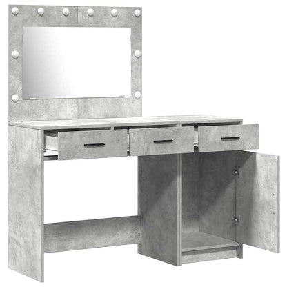 vidaXL Dressing Table 2 pcs Grey 40 x 41 x 75 cm Engineered Wood
