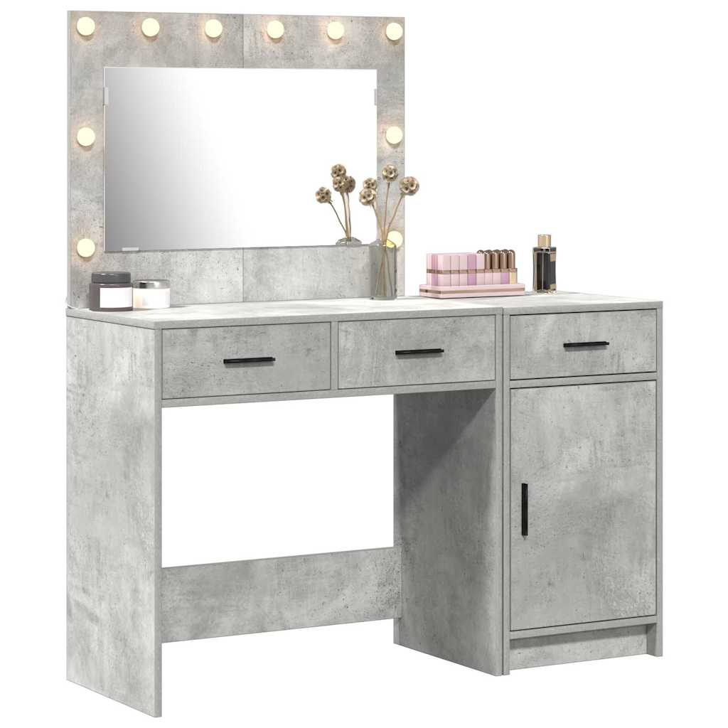 vidaXL Dressing Table 2 pcs Grey 40 x 41 x 75 cm Engineered Wood