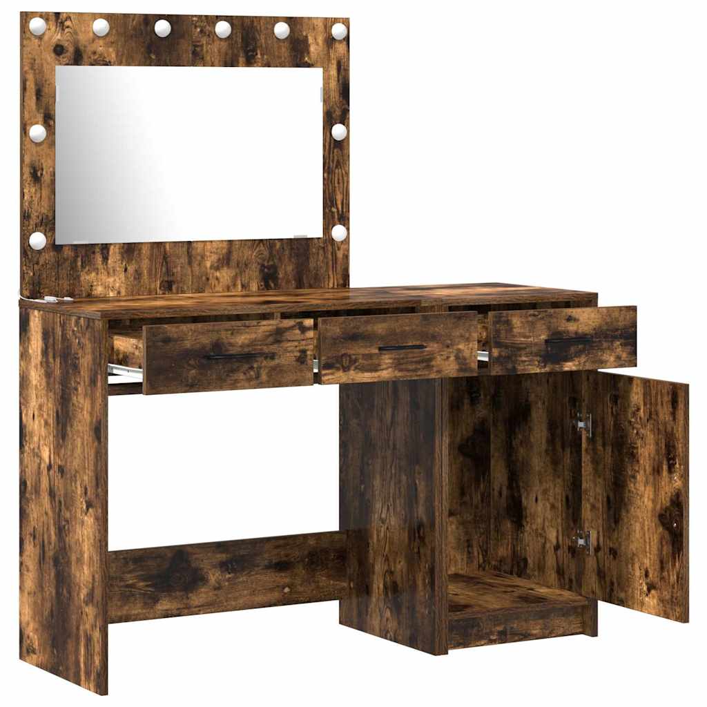 vidaXL Dressing Table 2 pcs Brown 40 x 41 x 75 cm Engineered Wood