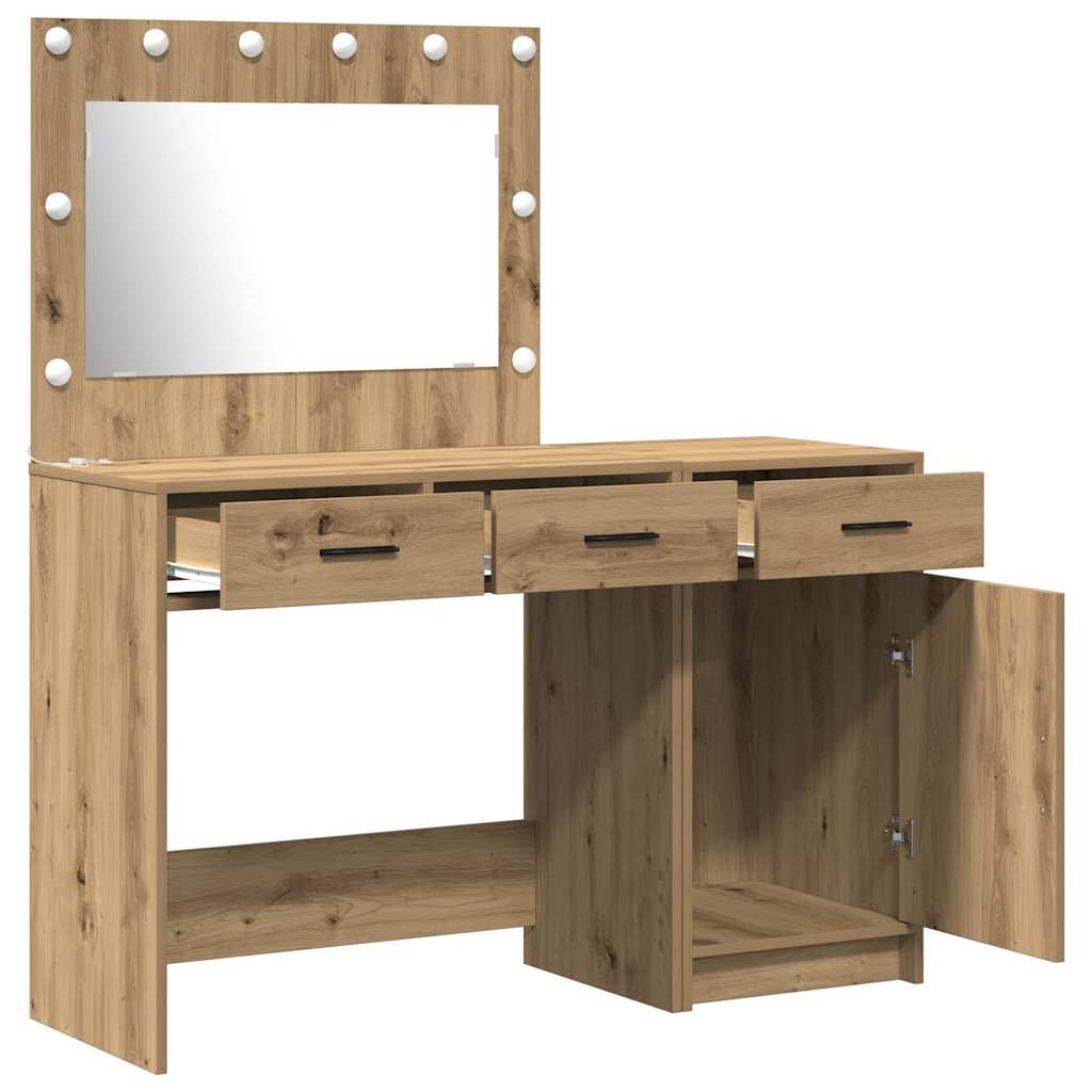 vidaXL Dressing Table 2 pcs Brown 40 x 41 x 75 cm Engineered Wood