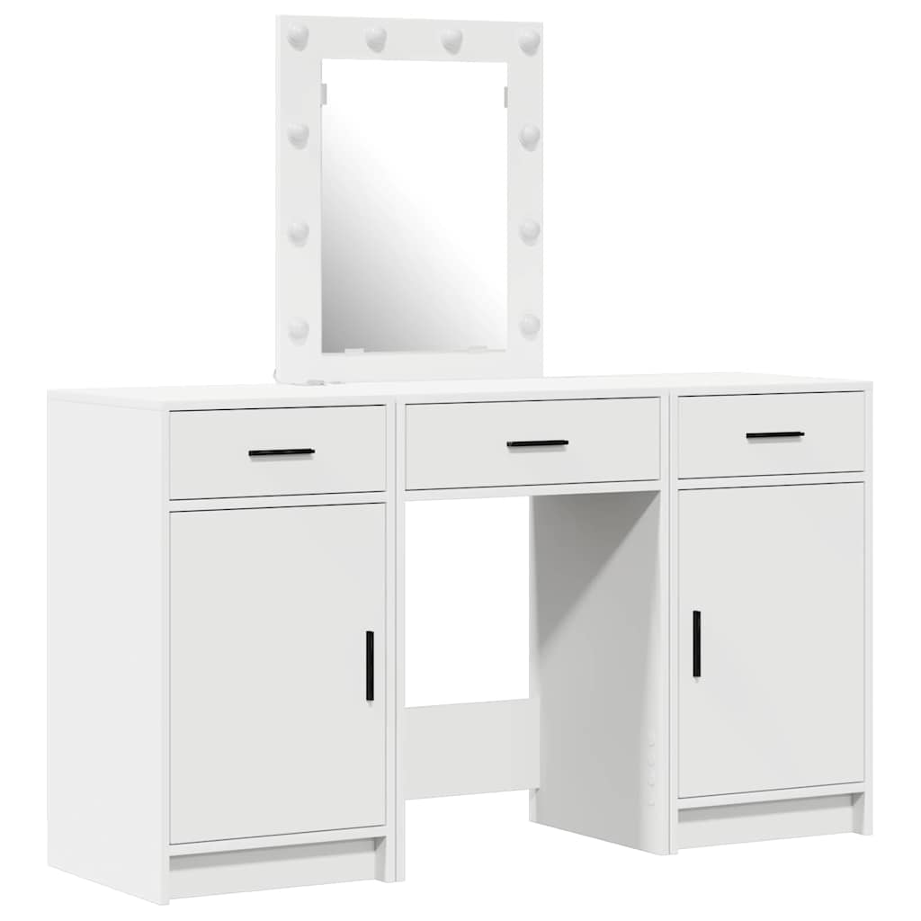 vidaXL Dressing Table White 50 x 41 x 135 cm Engineered Wood