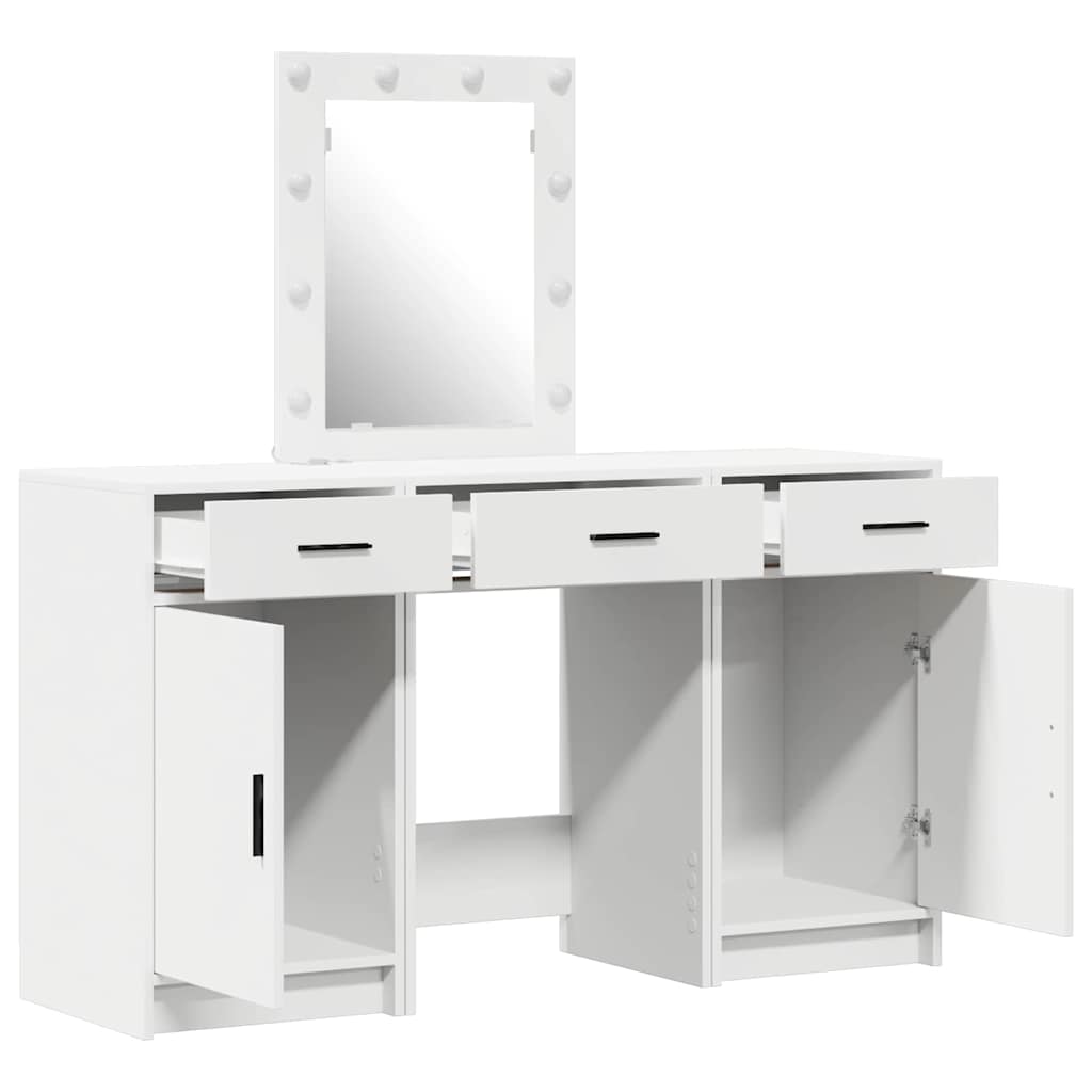 vidaXL Dressing Table White 50 x 41 x 135 cm Engineered Wood