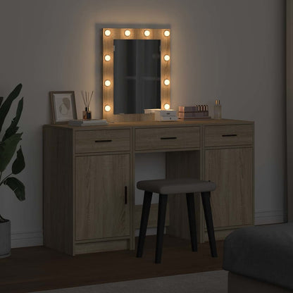 vidaXL Dressing Table Brown 50 x 41 x 135 cm Engineered Wood