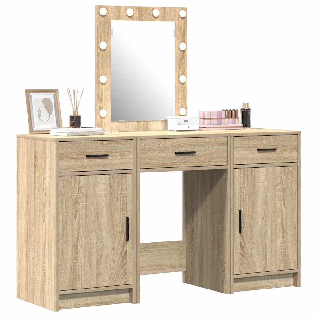 vidaXL Dressing Table Brown 50 x 41 x 135 cm Engineered Wood