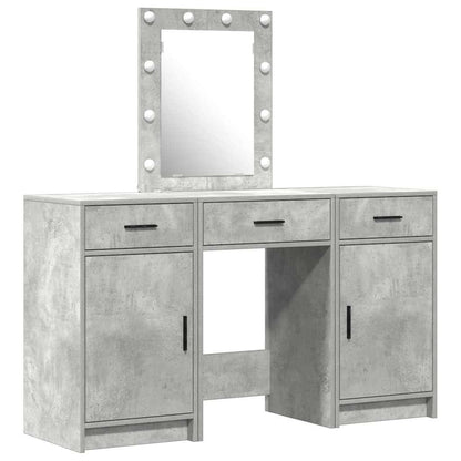 vidaXL Dressing Table Grey 50 x 41 x 135 cm Engineered Wood