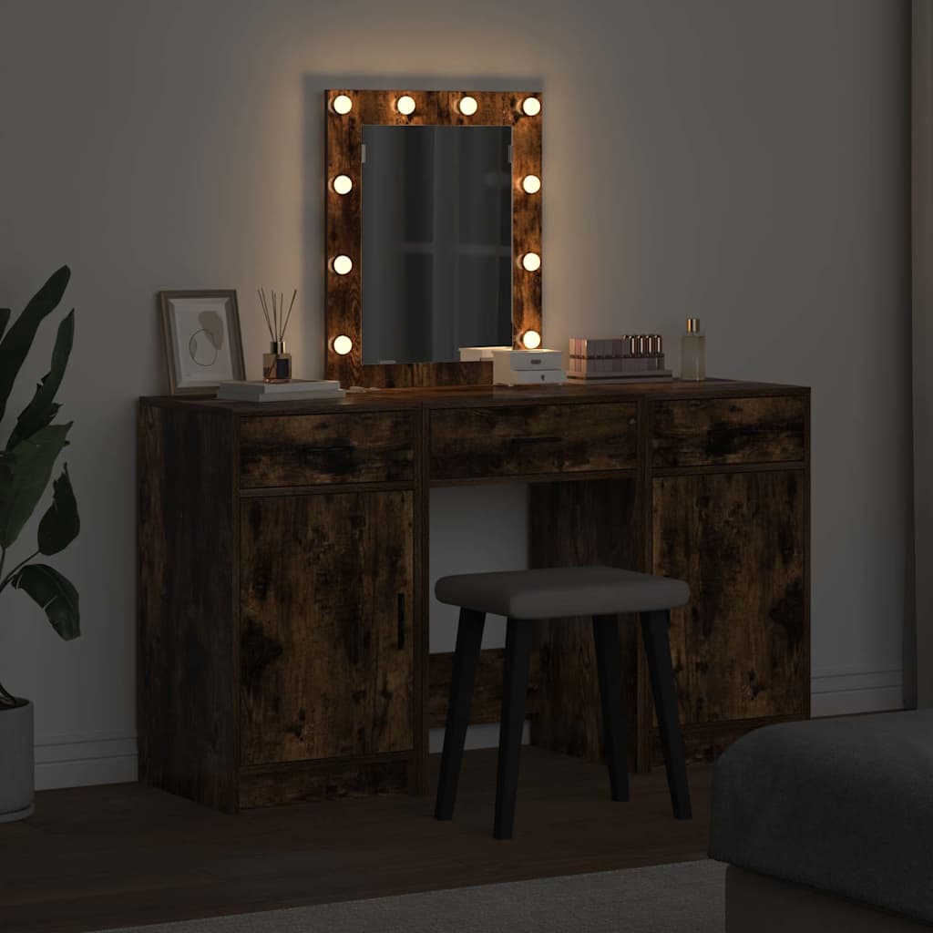vidaXL Dressing Table Brown 50 x 41 x 135 cm Engineered Wood