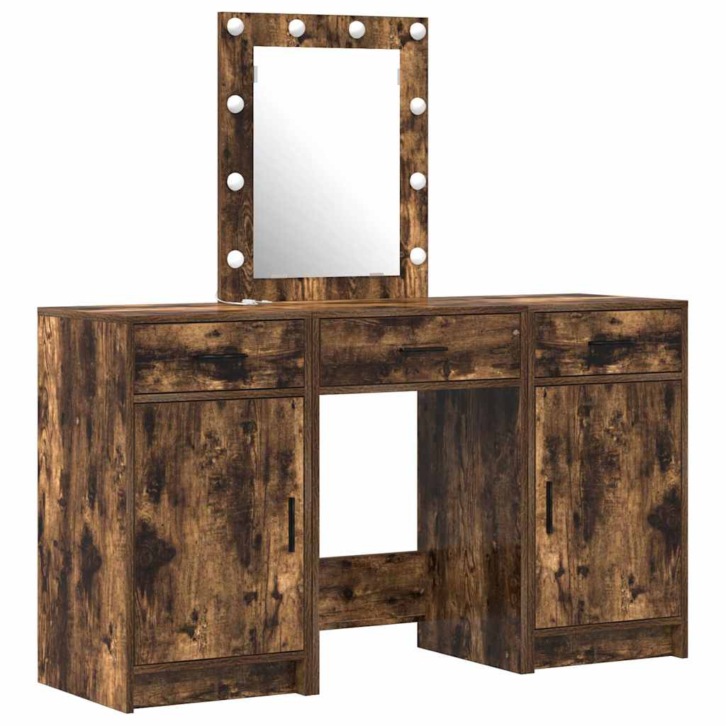 vidaXL Dressing Table Brown 50 x 41 x 135 cm Engineered Wood