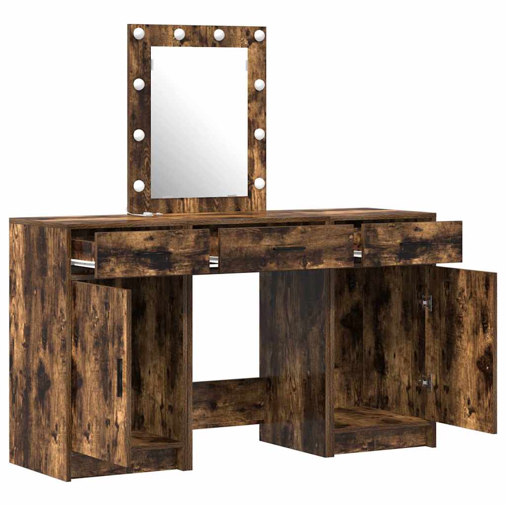 vidaXL Dressing Table Brown 50 x 41 x 135 cm Engineered Wood