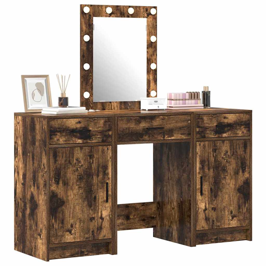 vidaXL Dressing Table Brown 50 x 41 x 135 cm Engineered Wood