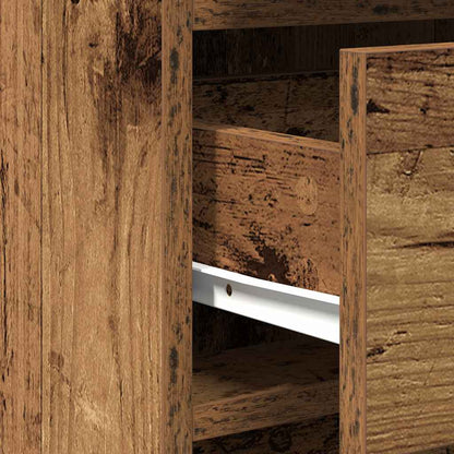 vidaXL Dressing Table with Door Brown 50 x 41 x 135 cm Engineered Wood