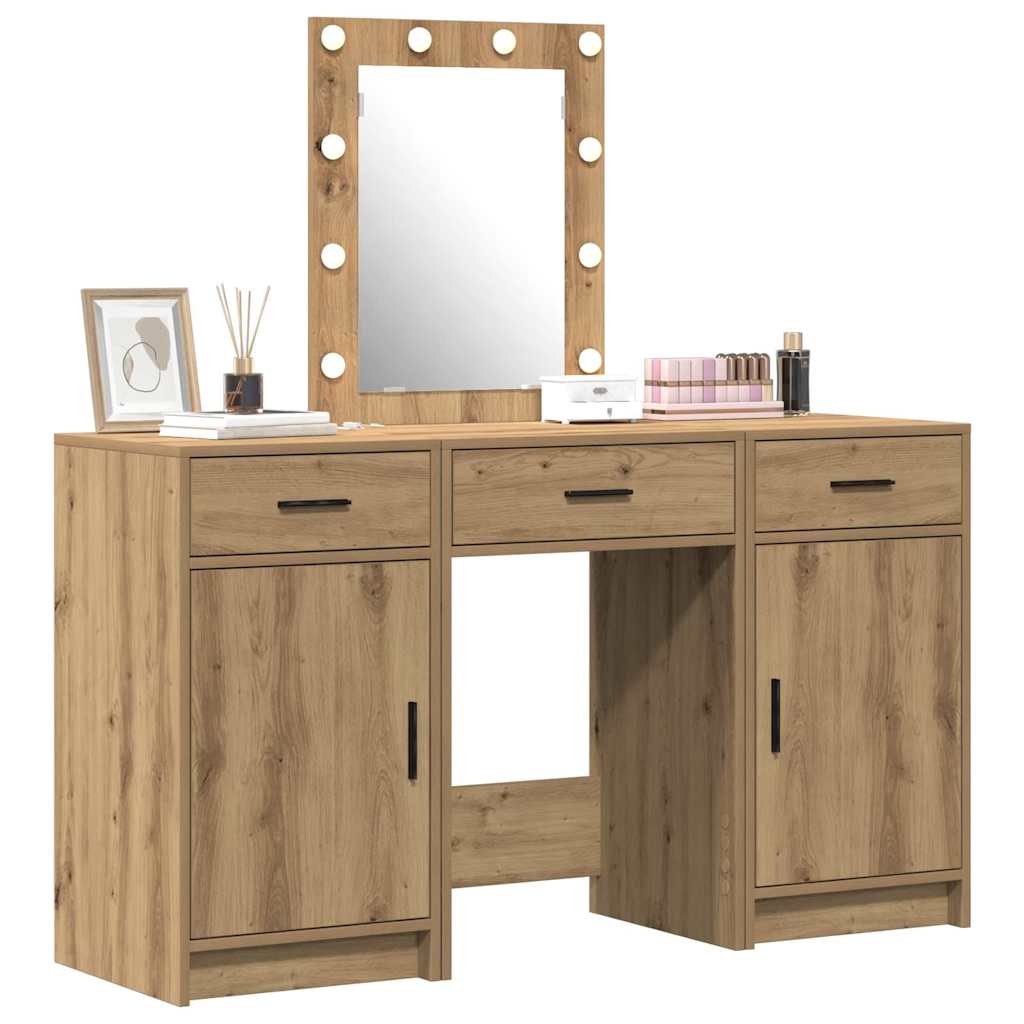 vidaXL Dressing Table Brown 50 x 41 x 135 cm Engineered Wood
