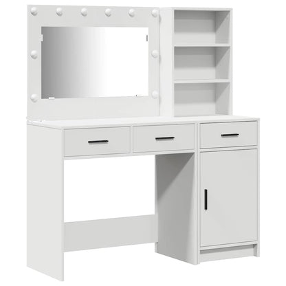 vidaXL Dressing Table 2 pcs White 78.5 x 41 x 135 cm Engineered Wood