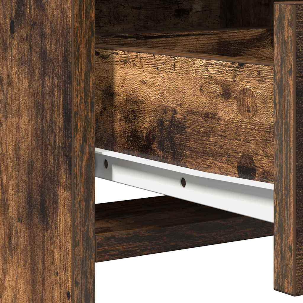 vidaXL Dressing Table 2 pcs Brown 78.5 x 41 x 135 cm Engineered Wood