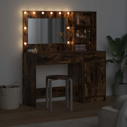 vidaXL Dressing Table 2 pcs Brown 78.5 x 41 x 135 cm Engineered Wood