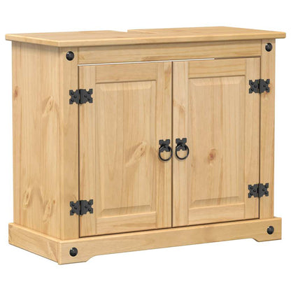vidaXL 2 Piece Bathroom Furniture Set "Corona" Solid Wood Pine