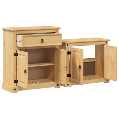 vidaXL 2 Piece Bathroom Furniture Set Corona Solid Wood Pine