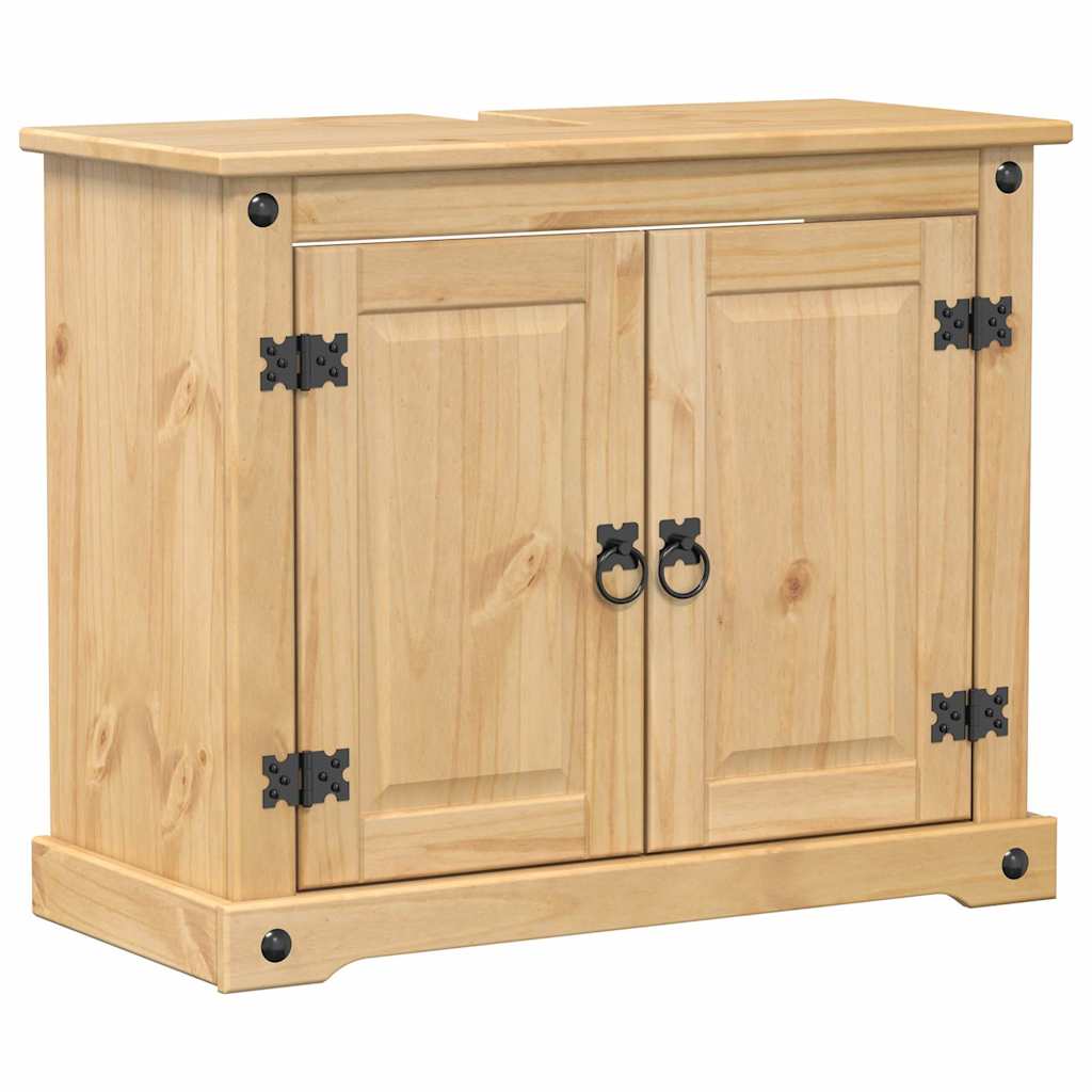 vidaXL 3 Piece Bathroom Furniture Set Corona Solid Wood Pine