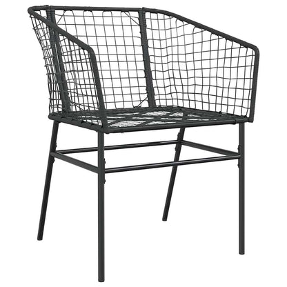 vidaXL Garden Dining Set | Black