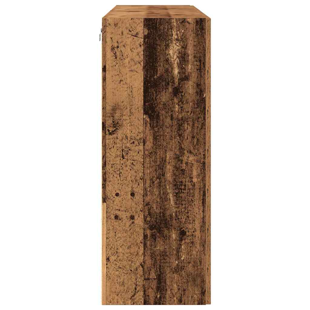 vidaXL Wall Cabinets 2 pcs Old Wood 69.5 x 34 x 90 cm Engineered Wood