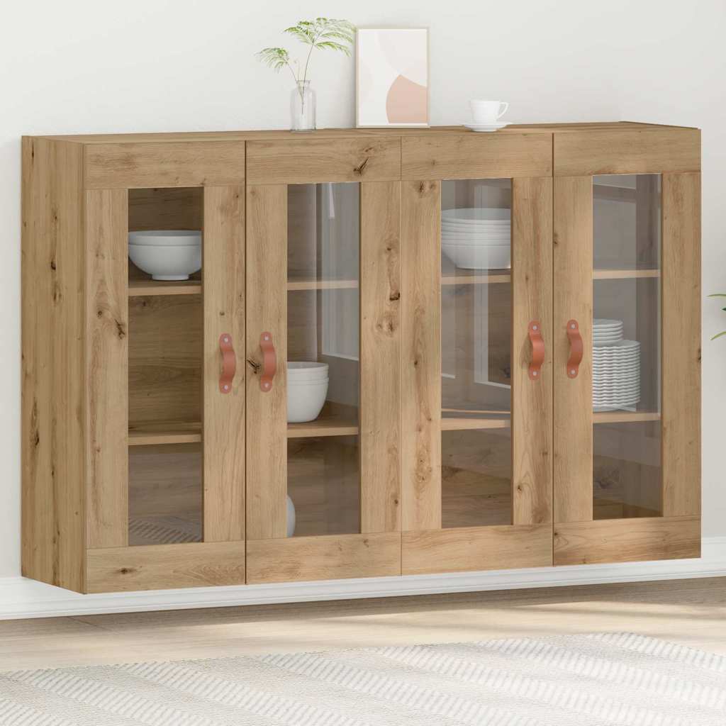 vidaXL Wall Cabinets 2 pcs Artisan Oak 69.5 x 34 x 90 cm