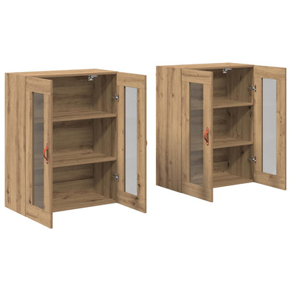vidaXL Wall Cabinets 2 pcs Artisan Oak 69.5 x 34 x 90 cm