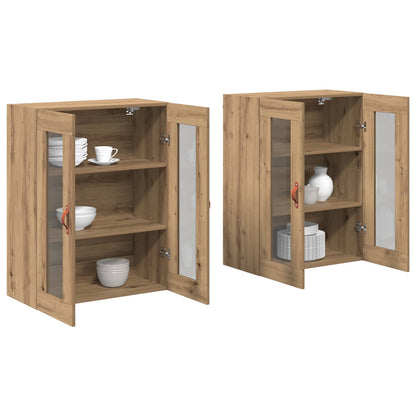 vidaXL Wall Cabinets 2 pcs Artisan Oak 69.5 x 34 x 90 cm