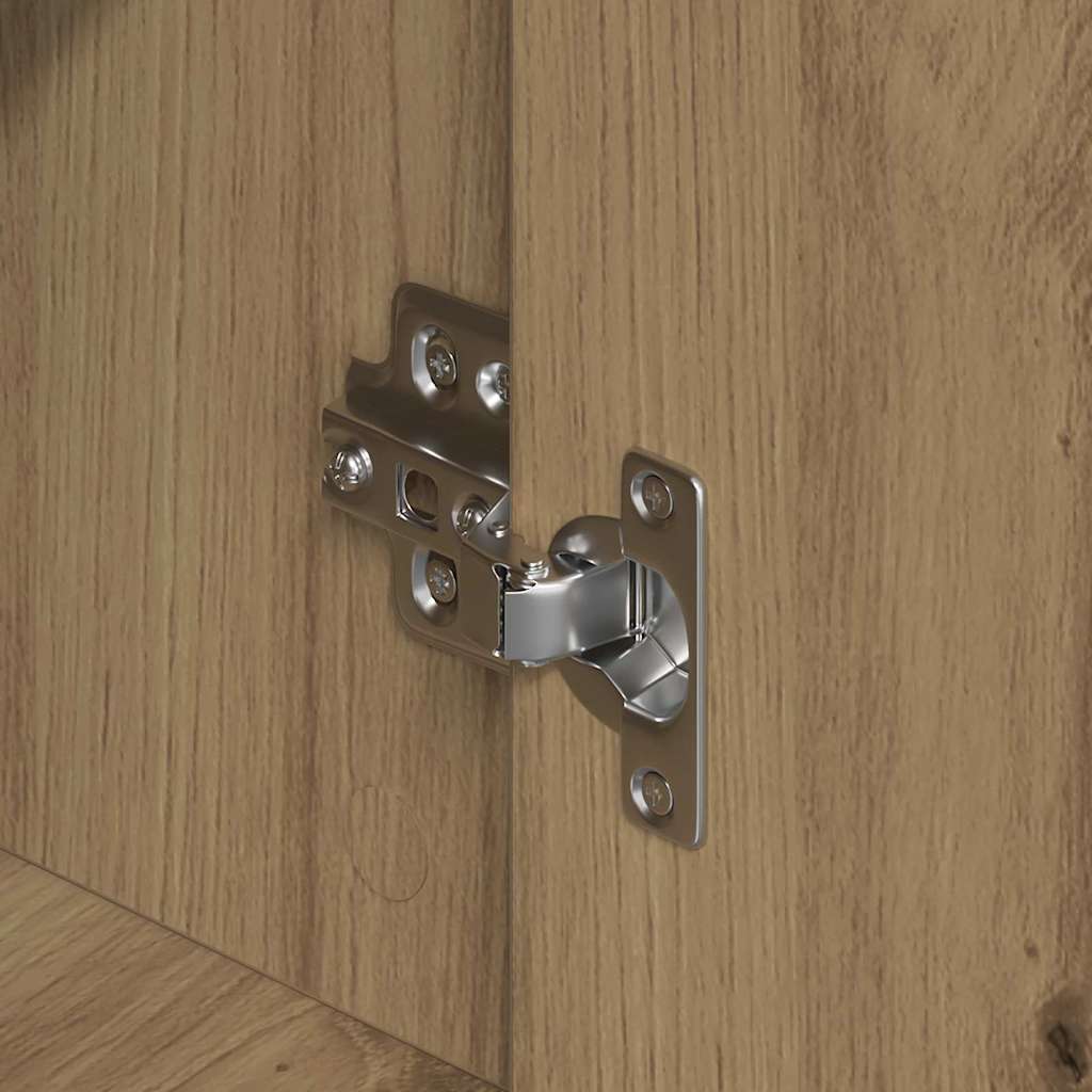 vidaXL Sideboard 2 pcs Artisan Oak 60 x 31 x 84 cm Engineered Wood