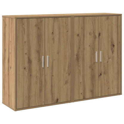 vidaXL Sideboard 2 pcs Artisan Oak 60 x 31 x 84 cm Engineered Wood