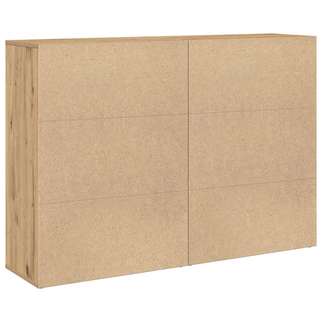 vidaXL Sideboard 2 pcs Artisan Oak 60 x 31 x 84 cm Engineered Wood