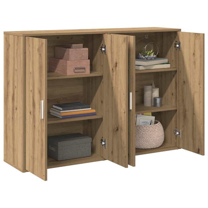 vidaXL Sideboard 2 pcs Artisan Oak 60 x 31 x 84 cm Engineered Wood