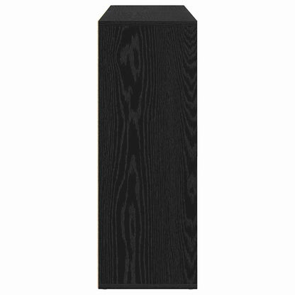 vidaXL Sideboard 2 pcs Black Oak 60 x 31 x 84 cm Engineered Wood