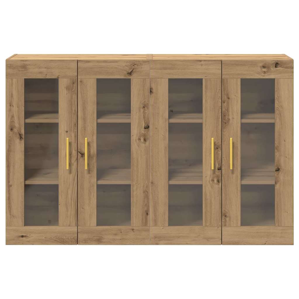 vidaXL Wall Cabinets 2 pcs Artisan Oak 69.5 x 34 x 90 cm
