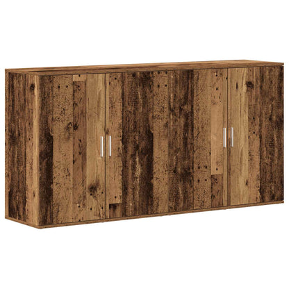 vidaXL Sideboard 2 pcs Old Wood 79 x 38 x 80 cm Engineered Wood