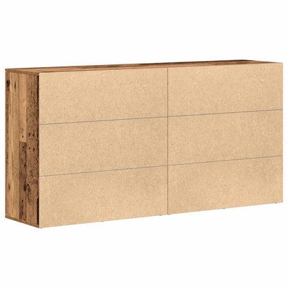 vidaXL Sideboard 2 pcs Old Wood 79 x 38 x 80 cm Engineered Wood