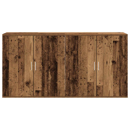 vidaXL Sideboard 2 pcs Old Wood 79 x 38 x 80 cm Engineered Wood