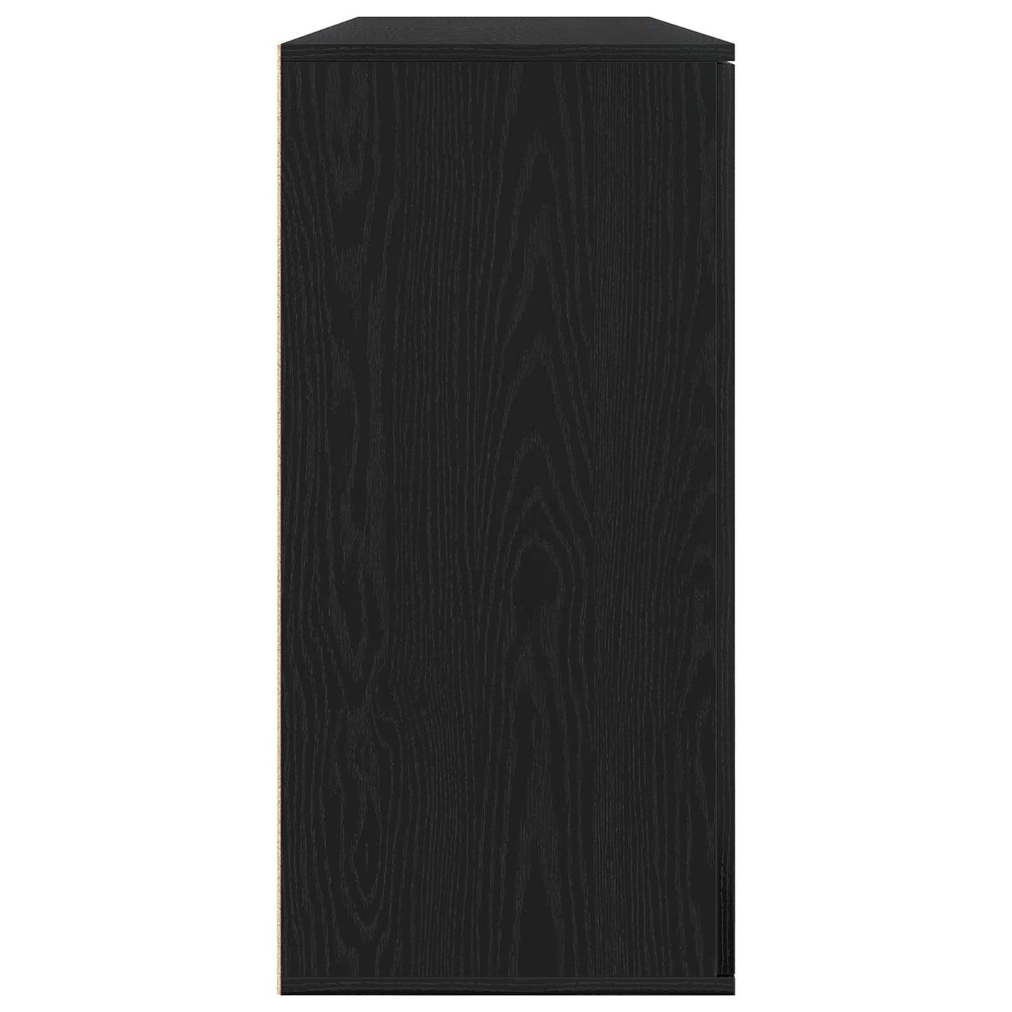 vidaXL Sideboard 2 pcs Black Oak 79 x 38 x 80 cm Engineered Wood