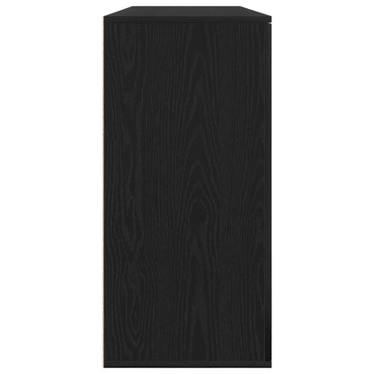 vidaXL Sideboard 2 pcs Black Oak 79 x 38 x 80 cm Engineered Wood