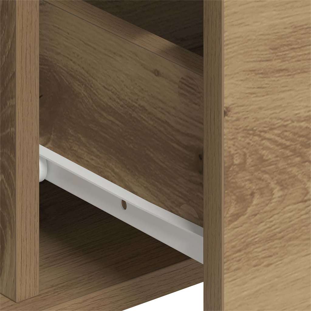 vidaXL Sideboard 2 pcs Artisan Oak 60 x 31 x 84 cm Engineered Wood