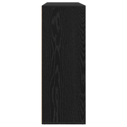 vidaXL Sideboard 2 pcs Black Oak 60 x 31 x 84 cm Engineered Wood