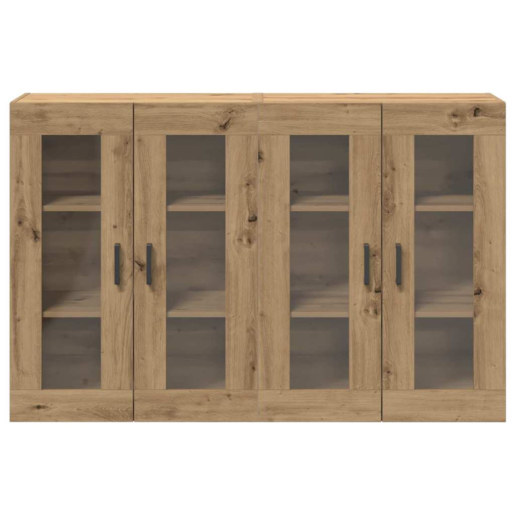 vidaXL Wall Cabinets 2 pcs Artisan Oak 69.5 x 34 x 90 cm