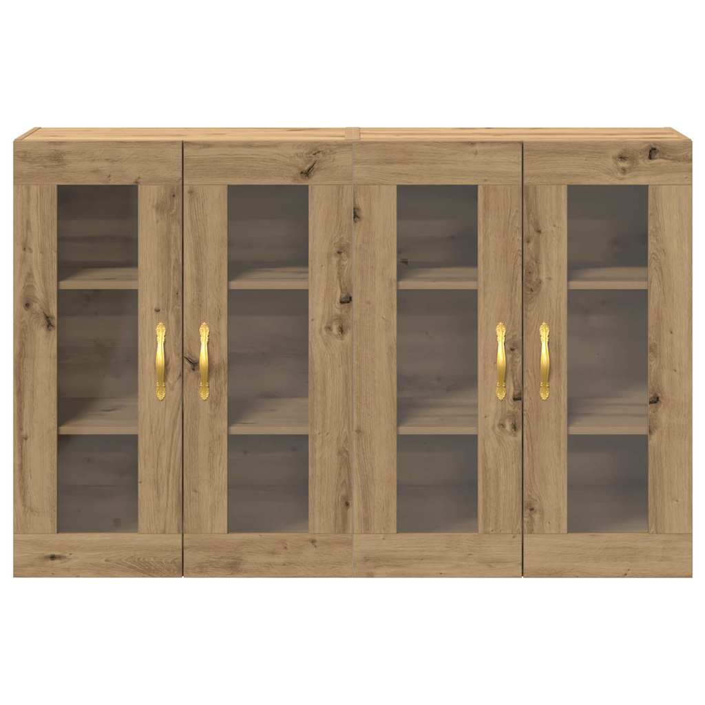 vidaXL Wall Cabinets 2 pcs Artisan Oak 69.5 x 34 x 90 cm