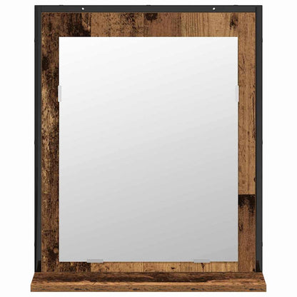 vidaXL Bathroom Furniture Set Wall-mounted 2 pcs Brown Engineered wood