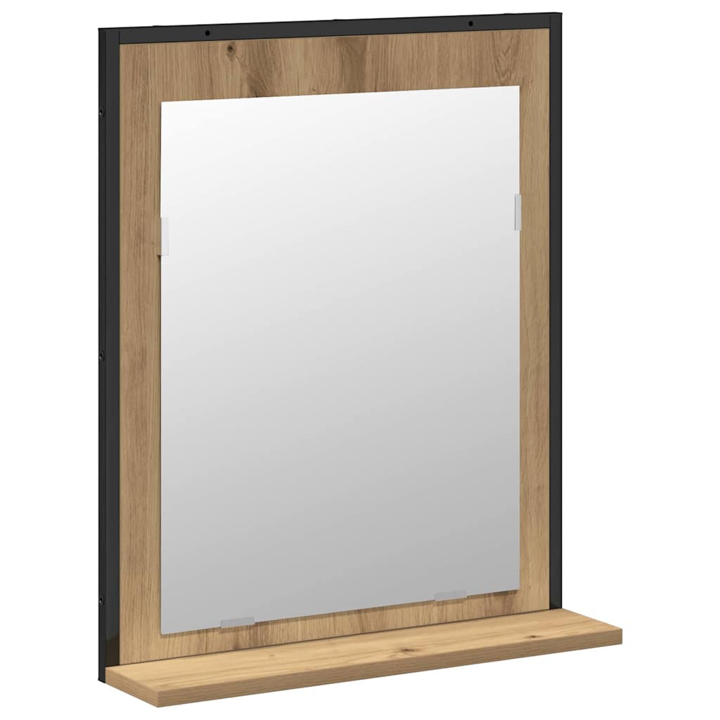vidaXL Bathroom Furniture Set Wall-mounted 2 pcs Brown Engineered wood