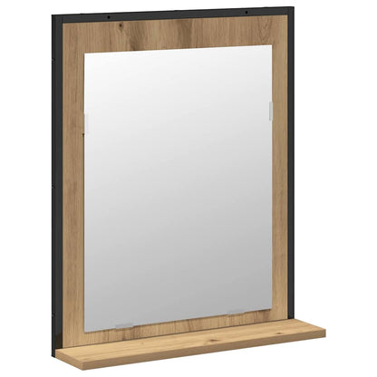 vidaXL Bathroom Furniture Set Wall-mounted 2 pcs Brown Engineered wood