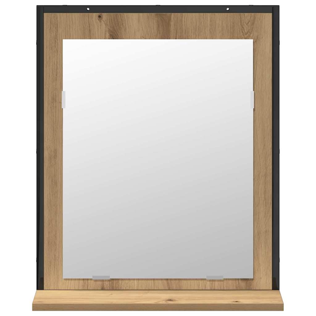 vidaXL Bathroom Furniture Set Wall-mounted 2 pcs Brown Engineered wood