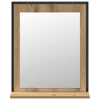 vidaXL Bathroom Furniture Set Wall-mounted 2 pcs Brown Engineered wood