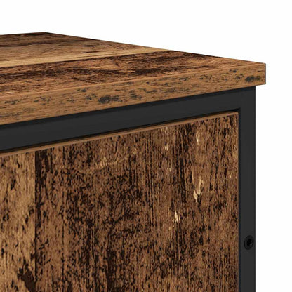vidaXL Bathroom Furniture Set Wall-mounted 2 pcs Brown Engineered wood