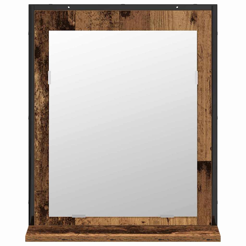 vidaXL Bathroom Furniture Set Wall-mounted 2 pcs Brown Engineered wood