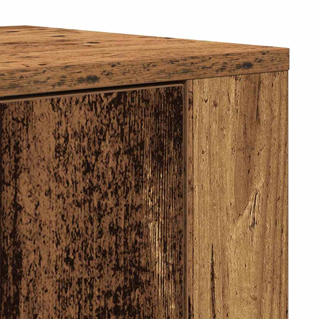 vidaXL Highboard Old Wood 80 x 33 x 150 cm Engineered Wood